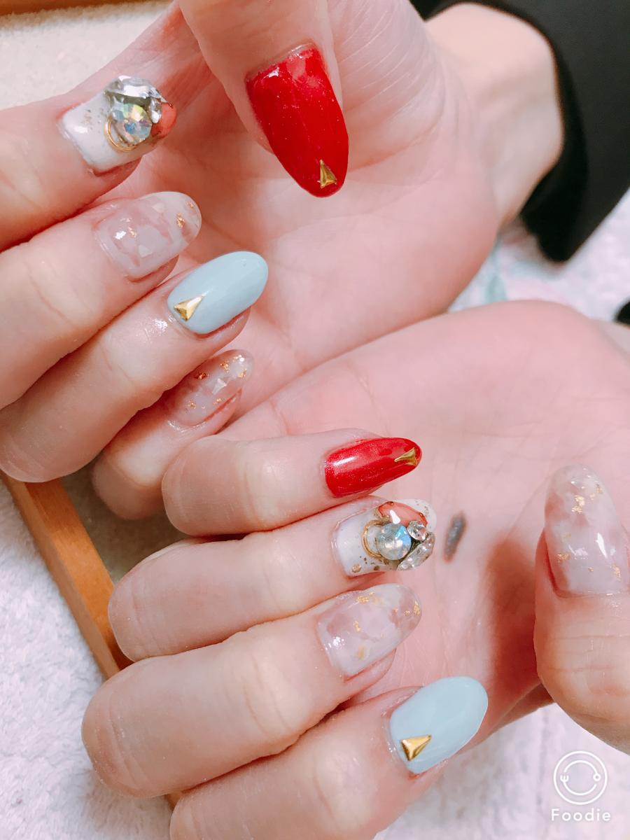 天然石風ネイルイメージ1