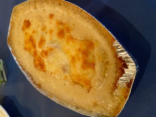 ホタテ貝とレンコンのブルーチーズグラタンのイメージ