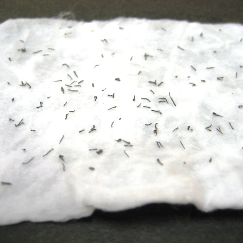 ふき取ったコットンを見て効果を確認