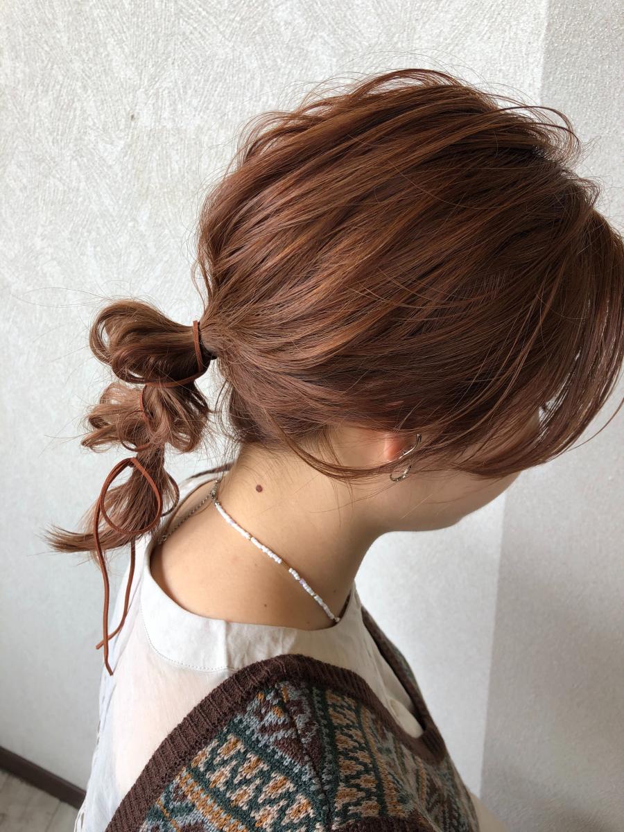 簡単可愛い革紐アレンジイメージ1