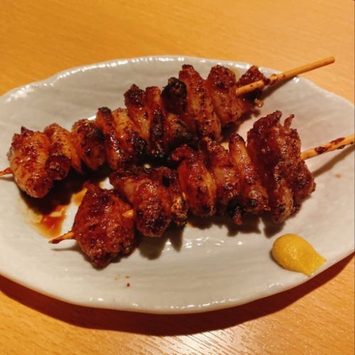 【串】鶏かわ(塩/たれ/にんにく醤油)のイメージ