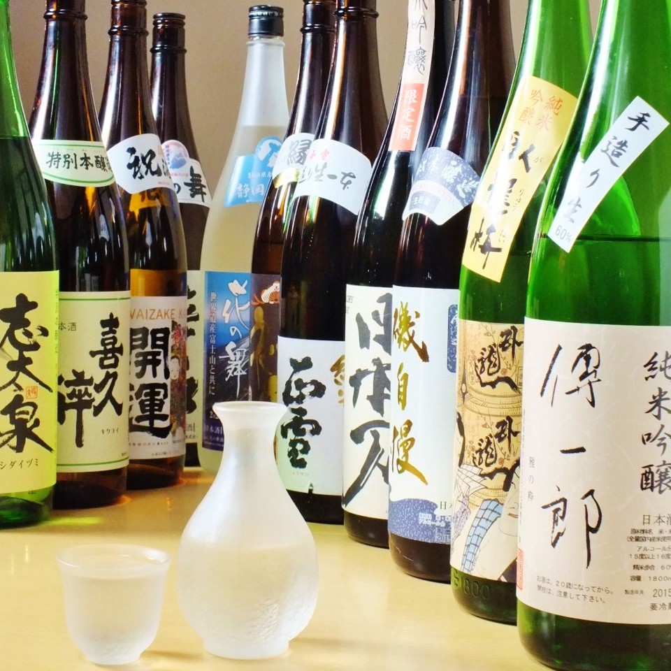 【宴会コースに+1000円で】 静岡地酒10種や本格焼酎、 果実酒など飲み放題に追加!のイメージ