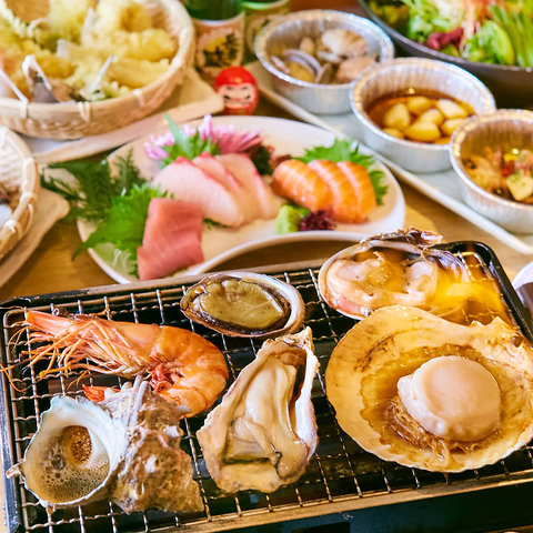 【限定キャンペーン】全17品海鮮浜焼き食べ放題 通常1980円→888円(税別)のイメージ