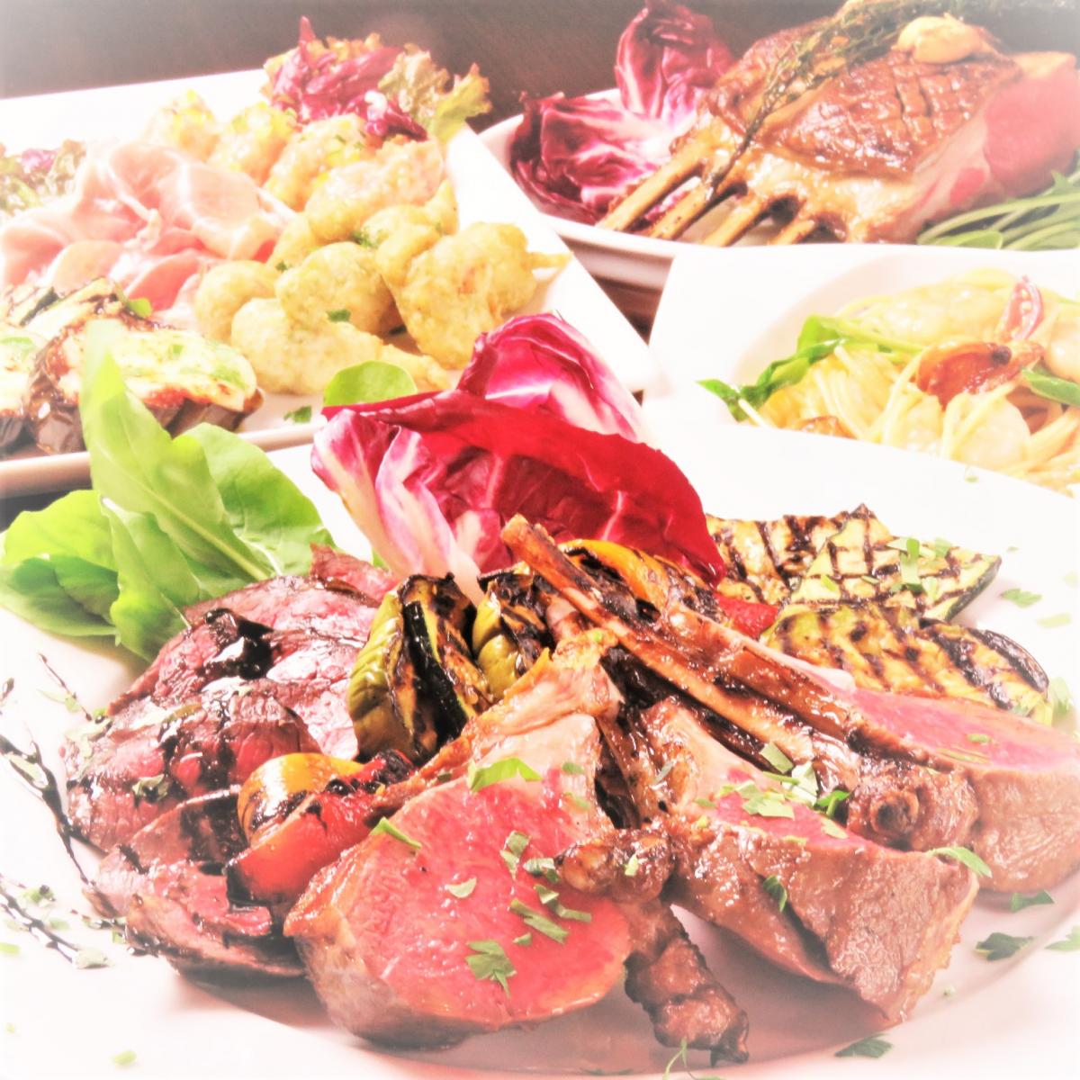 豪華前菜からメイン料理まで♪ソファーで楽しむ本格イタリアンのお得なディナーコースのイメージ