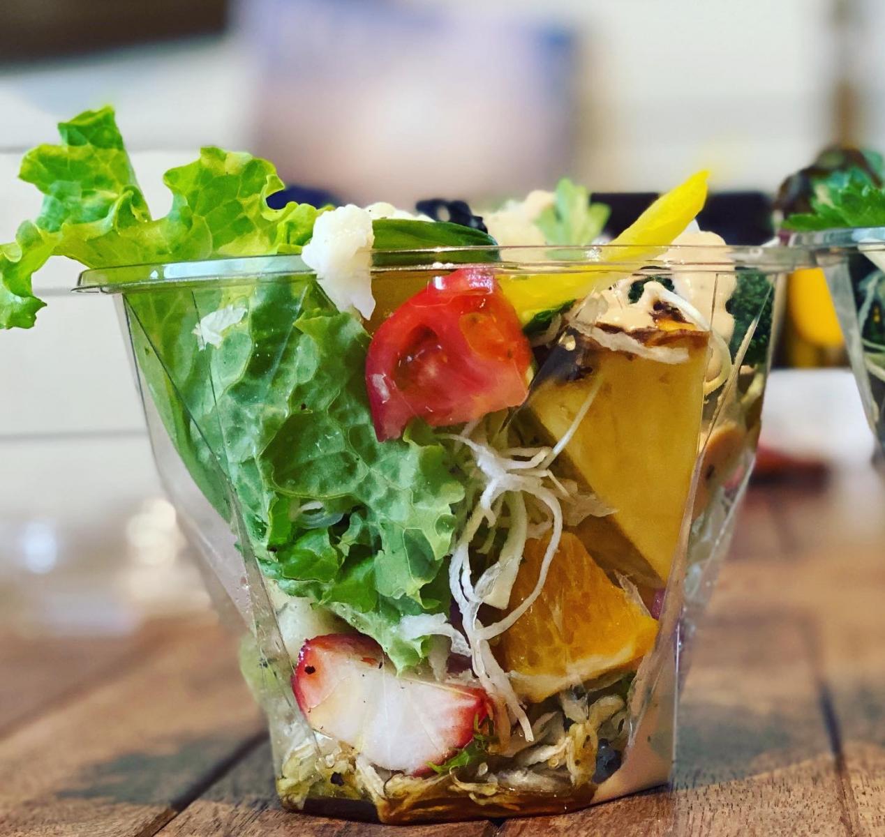 ベジタブル フルーツのミックスサラダ Cafe Refresh カフェリフレッシュ 静岡市駿河区 グルメ Womo