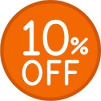 【毎日OK♪】会計10%OFF (土曜日は5%OFF)のイメージ
