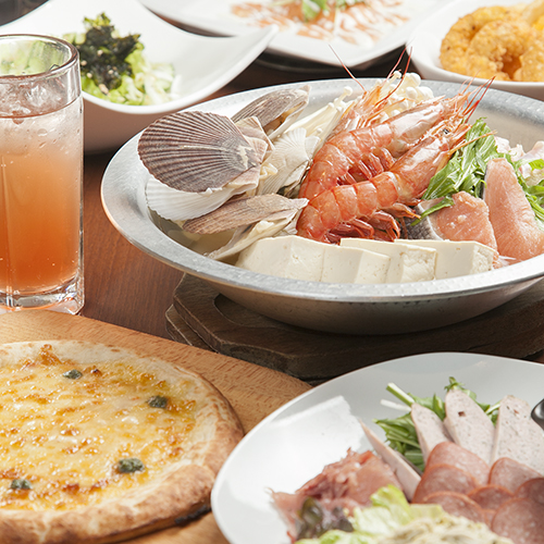 今だけ!10名以上の予約でコースの料理代金が1名分無料♪のイメージ